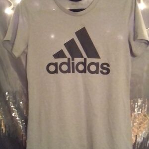 Adidas Black and Gray Short Sleeve Tee
